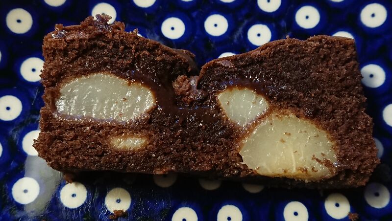 Datei:Schoko-Birnenkuchen Kastenform 01.jpg