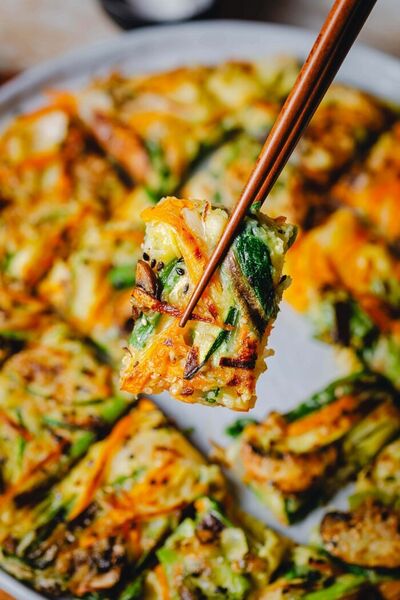 Datei:Koreanische Gemuse-Pancakes 03.jpg